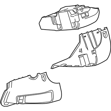 GM 20905695 Shroud Assembly, Steering Column *Brownstone