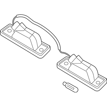 GM 95387158 Lamp Assembly, Rear License Plate