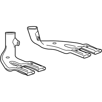 GM 84389883 Duct, Flr Rr Air Otlt