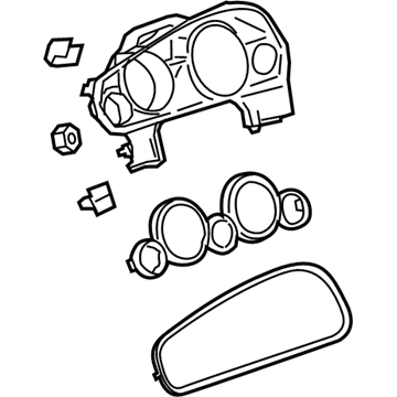 GM 22878890 Plate Assembly, Instrument Panel Cluster Trim *Choccachino