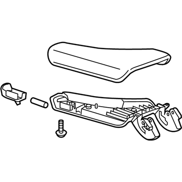 GM 23409191 Armrest Assembly, Front Floor Console *Black