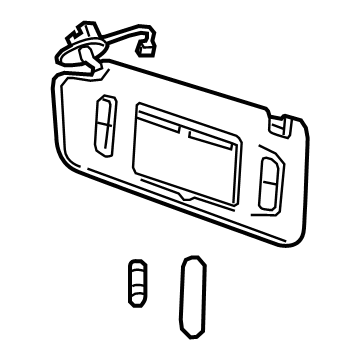 GM 95430423 Sunshade Assembly, . *Cashmere