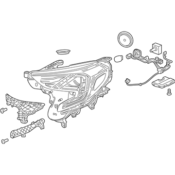 GM 84751230 Headlamp Assembly, Front