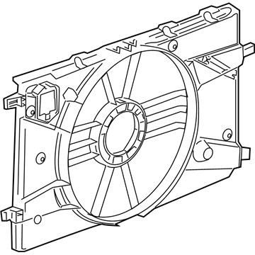 Buick Cascada Fan Shroud - 13394454