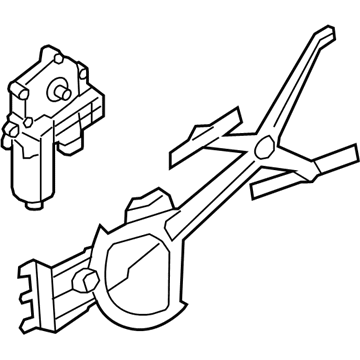 GM 94705323 Rear Side Door Window Regulator