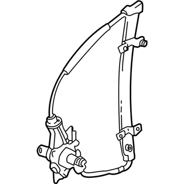 GM 30021426 Rear Driver Side Power Window Regulator (On Esn)