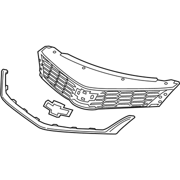 GM 84189613 Grille Assembly, Front Upper