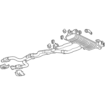 GM 19420252 MUFFLER ASM,EXH (W/ EXH AFTERTREATMENT)