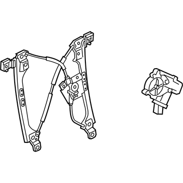 2019 Chevrolet Traverse Window Regulator - 84476224