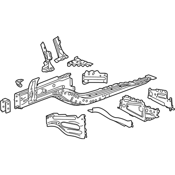 GM 23222831 Rail Assembly, Front Compartment Side