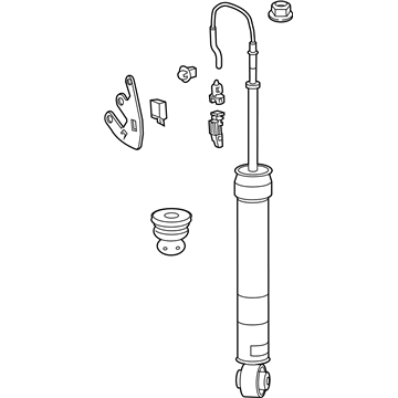 GM 84219921 Rear Shock Absorber Assembly (W/ Upper Mount)