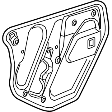 GM 23327967 Deflector Assembly, Front Side Door Water