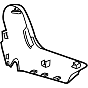 GM 23451997 Cover, Rear Seat Hinge Finish *Dune