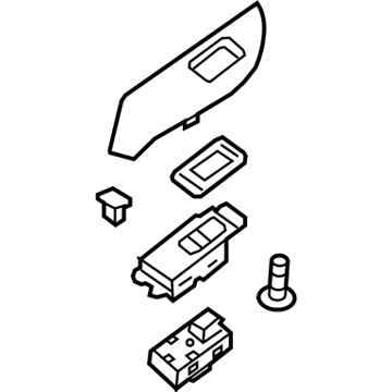 GM 23117577 Plate Assembly, Rear Side Door Accessory Switch Mount *Burl L