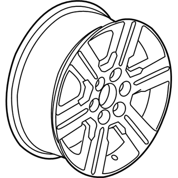 GM 20997878 Wheel Rim, 18X7.5J 50Mm Outside 132X6Xm14 Bellcrank *Machine Face