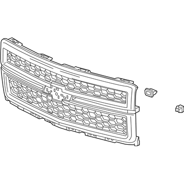 GM 23473701 Grille Assembly, Front *Bright Chrom