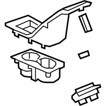 GM 96827539 Cover Assembly, Front Floor Console Rear *Light Ttnum