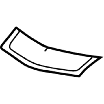 GM 23302306 Decal, Front Bumper Fascia Upper *White