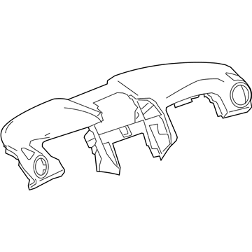 GM 42516695 Panel Assembly, Instrument Panel Upper Trim *Titanium