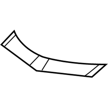 GM 84040613 Decal, Front Bumper Fascia Upper *Black