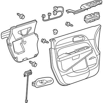 GM 23143916 Trim Assembly, Front Side Door *Mink