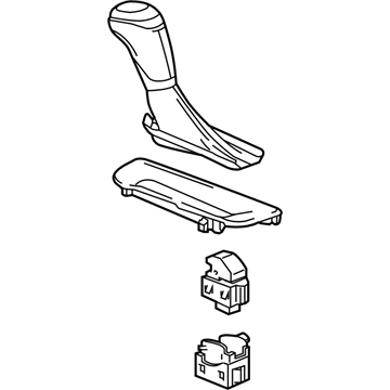 GM 84628953 Knob Assembly, A/Trns Cont Lvr *Jet Black