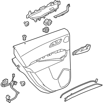 GM 84556912 Trim Assembly, Rear S/D *Black