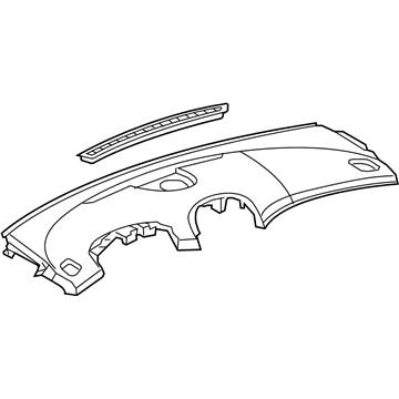 GM 22853588 Panel Assembly, Instrument *Jblk/Brwntip