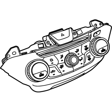 GM 92276955 Heater & Air Conditioner Control Assembly