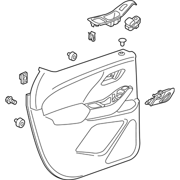 GM 84325771 Trim Assembly, Rear Side Door *Gray Y