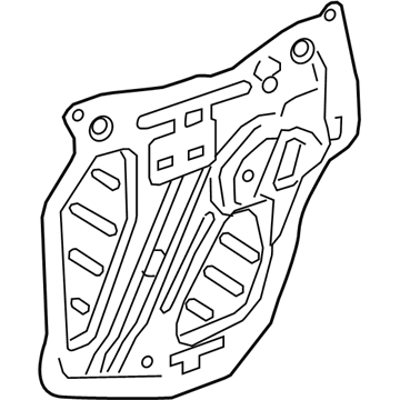 GM 22780543 Deflector, Front Side Door Water