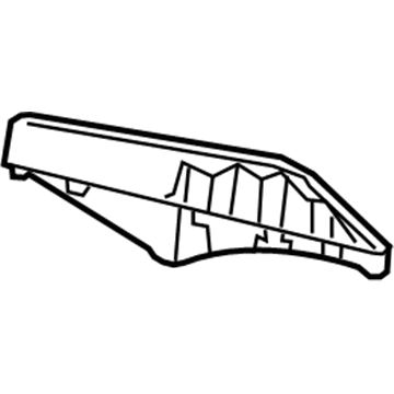 GM 23457628 Scoop Assembly, Quarter Panel Air *Claret T