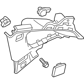 GM 84310449 Panel Assembly, Q/Wdo Tr Fin *Wheat