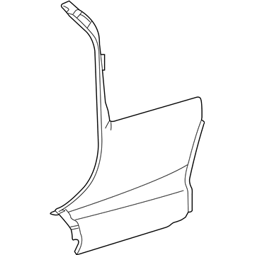 GM 25814139 Molding Assembly, Body Hinge Pillar Upper Garnish *Gray A