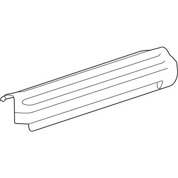 GM 25774444 Molding Assembly, Body Hinge Pillar Garnish *Medium Duty Steel Gra