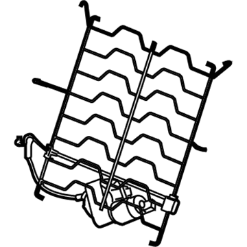 GM 92275312 Lumbar Assembly, Front Seat Back