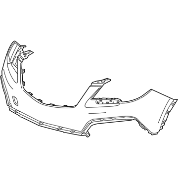 GM 95350354 Front Bumper Cover Upper *Service Primer