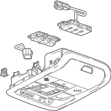 GM 84766842 Console Assembly, Rf *Ash Grey R