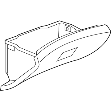 GM 95051967 Door Assembly, Instrument Panel Lower Compartment<Do Not Use Contac*Cocoa