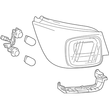 GM 22992605 Lamp Assembly, Rear Body Structure Stop