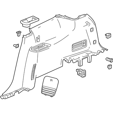 GM 84677053 Panel Assembly, Qtr Lwr Rr Tr *Black