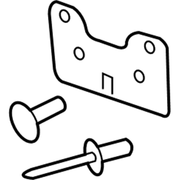 GM 10370228 Attachment Pkg,Front License Bracket