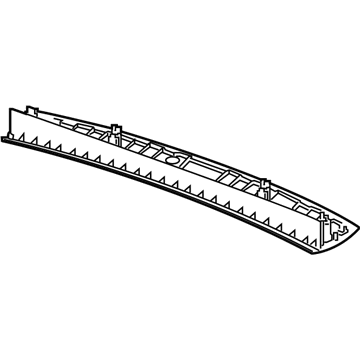 GM 84376898 Panel Assembly, L/Gate Upr Ctr Tr Fin *Dark Atmosphr