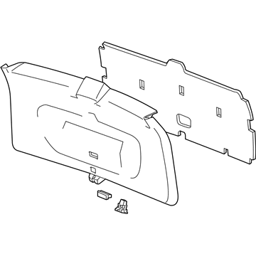 GM 84677042 Panel Assembly, L/Gate Lwr Tr Fin *Black