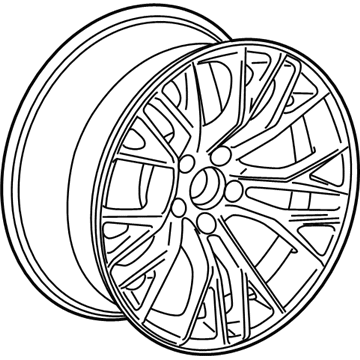 GM 20986492 Wheel Rim, 20X12J Aluminum 59Mm Outside 120.65X5Xm12