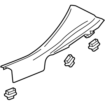 GM 84463813 Molding Assembly, Rear S/D Sill Garn *Black