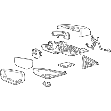 GM 23498777 Mirror Kit, Outside Rear View