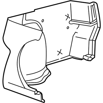 GM 90583612 Trim Asm,Rear Compartment Side *Heather Dark