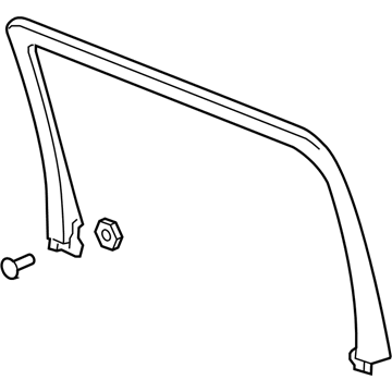 GM 22772903 Molding Assembly, Rear Side Door Window Garnish