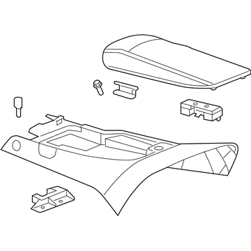 GM 20972681 Console Assembly, Front Floor *Ebony